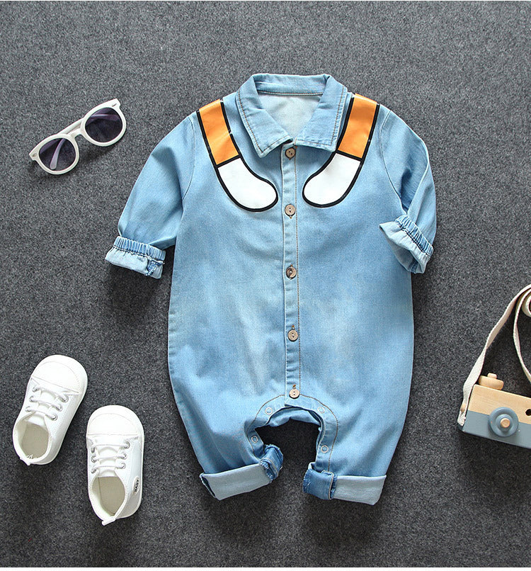 Baby denim jumpsuit PureLittleBloom.Co