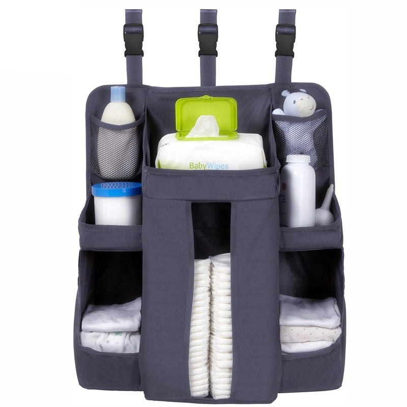 Baby Crib Bedside Storage Hanging Bag Diaper Storage Bag PureLittleBloom.Co