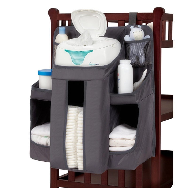 Baby Crib Bedside Storage Hanging Bag Diaper Storage Bag PureLittleBloom.Co