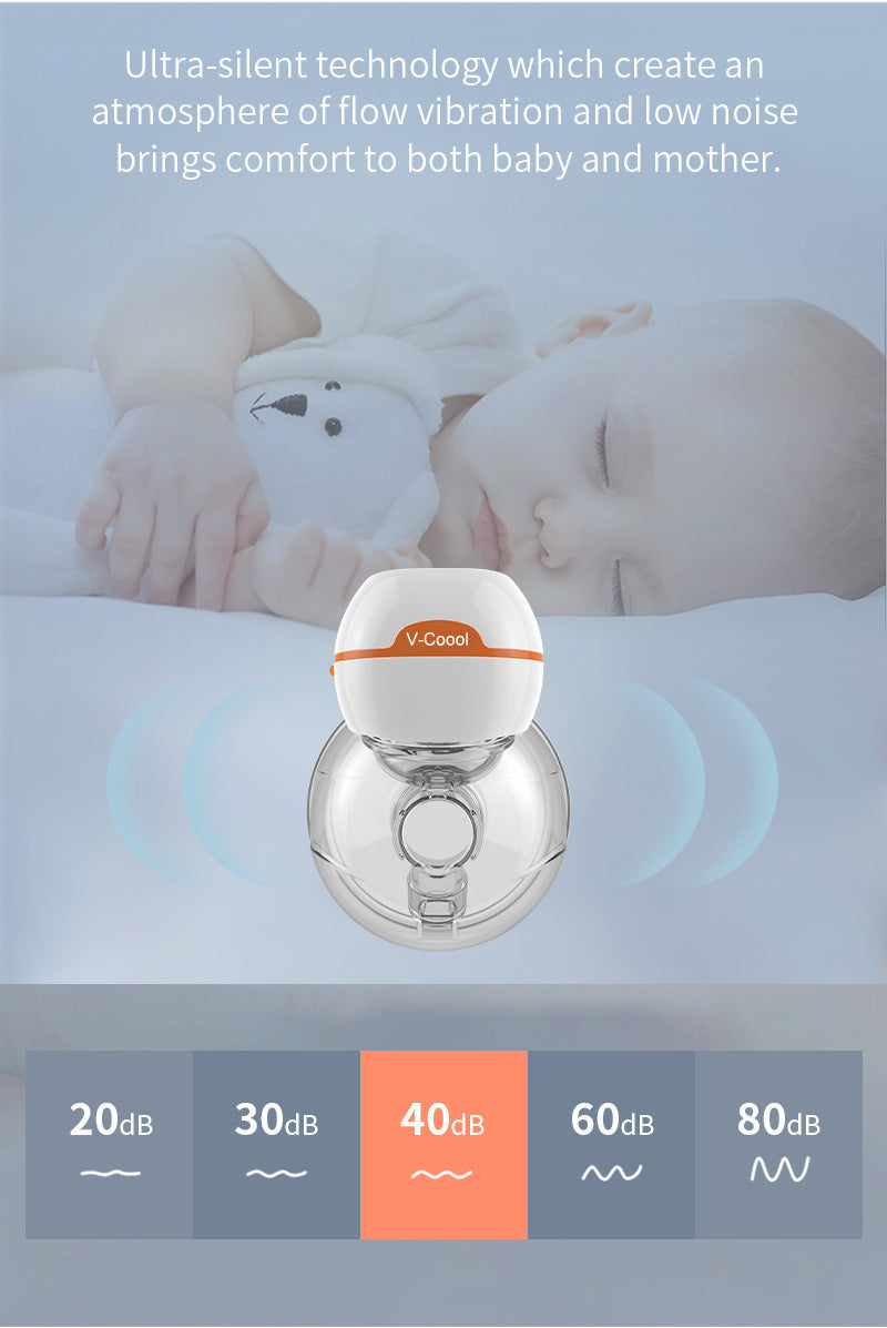 V.Coool Newly Upgraded Wearable Electric Breast , Invisible Breast-Collecting Silent Breast PureLittleBloom.Co