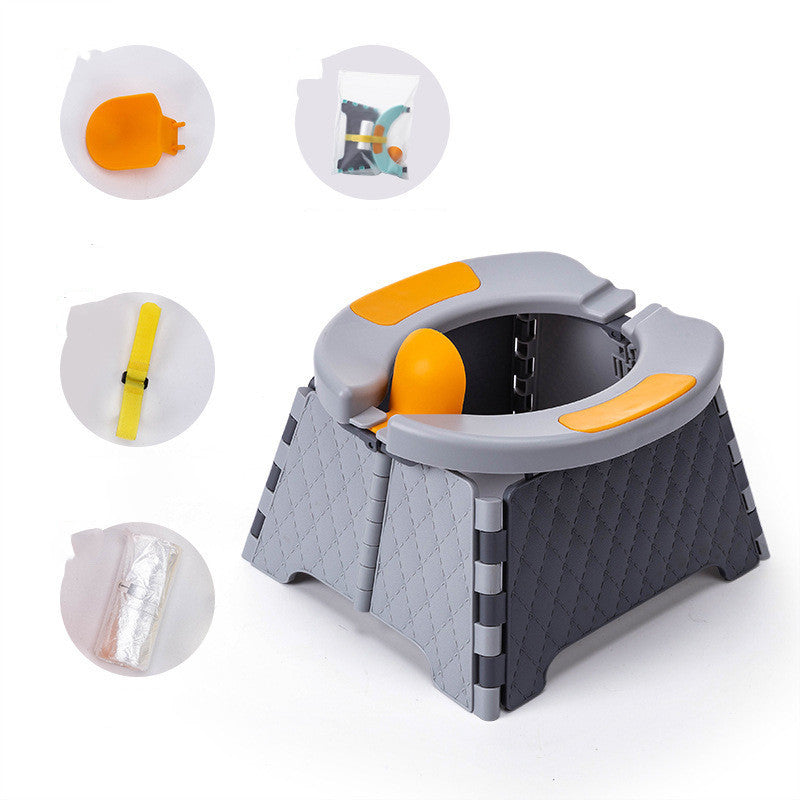 Baby Potty Training Seat Kids Toddler Outdoor Portable Folding Toilet Urinal Pot PureLittleBloom.Co