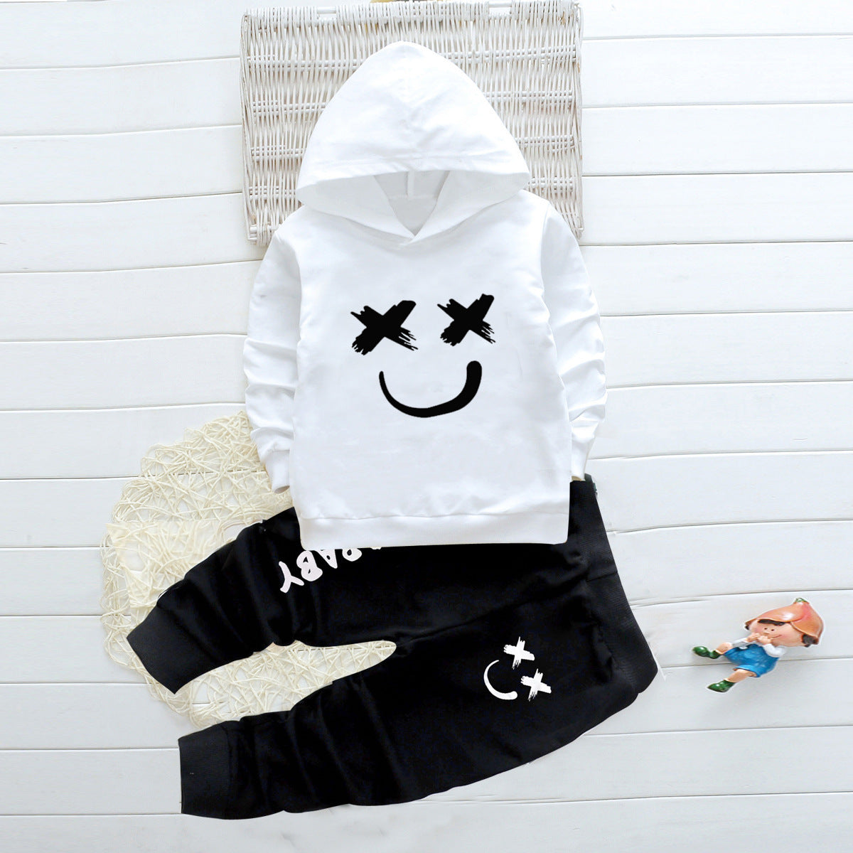 Children's printed long-sleeved casual suit PureLittleBloom.Co