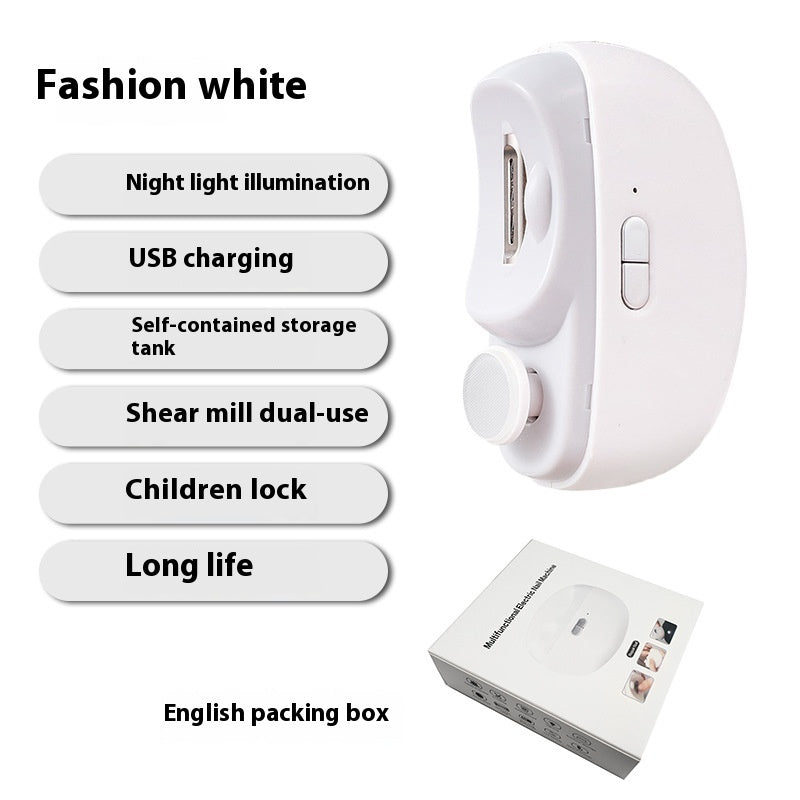 Nail Grinder, Electric Nail Clipper, Anti-pinch Nail Clipper For Children And Adults, Multi-purpose Nail Grinder PureLittleBloom.Co