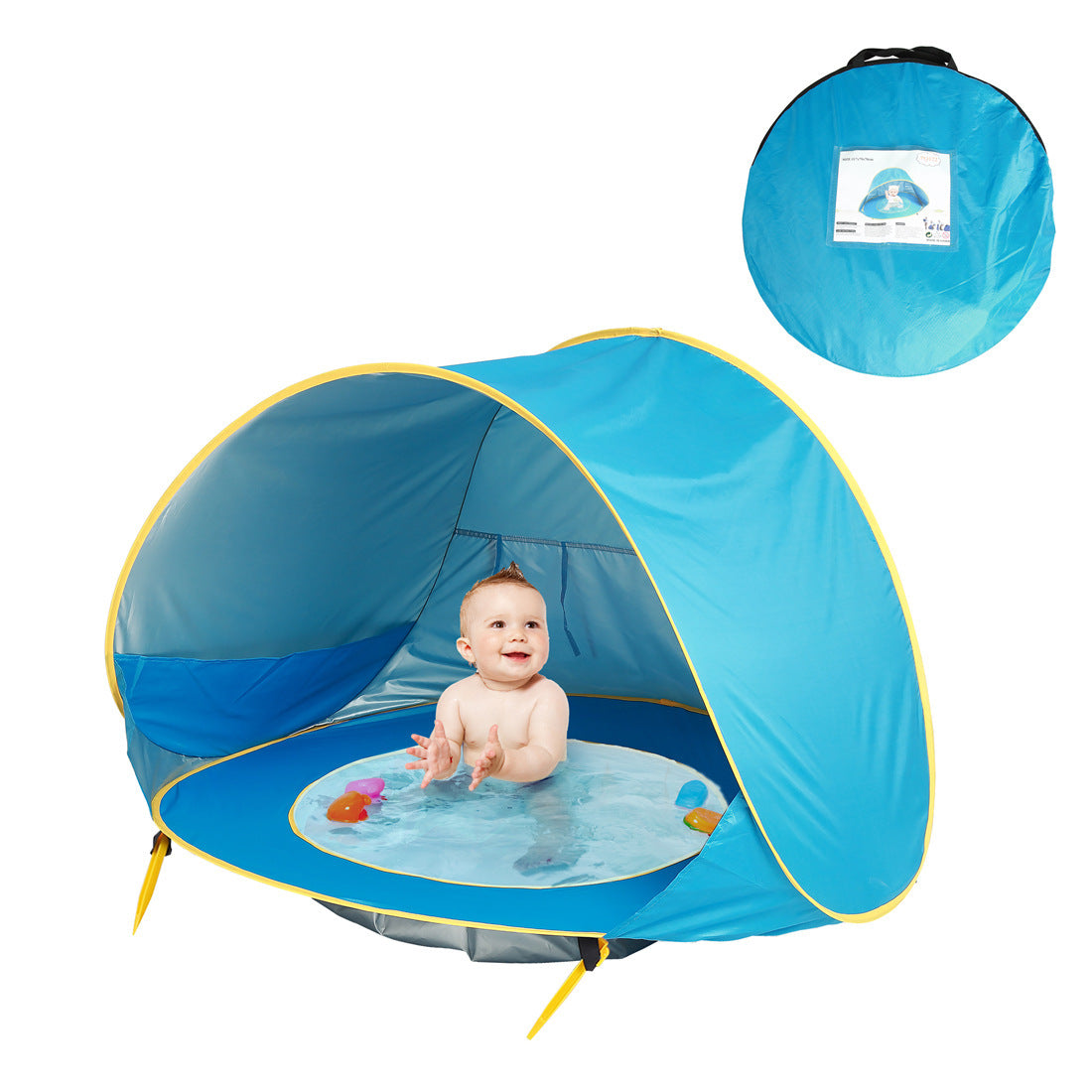 Baby Beach Tent Kids Outdoor Camping Easy Fold Up Waterproof Up Sun Awning Tent UV-protecting PureLittleBloom.Co