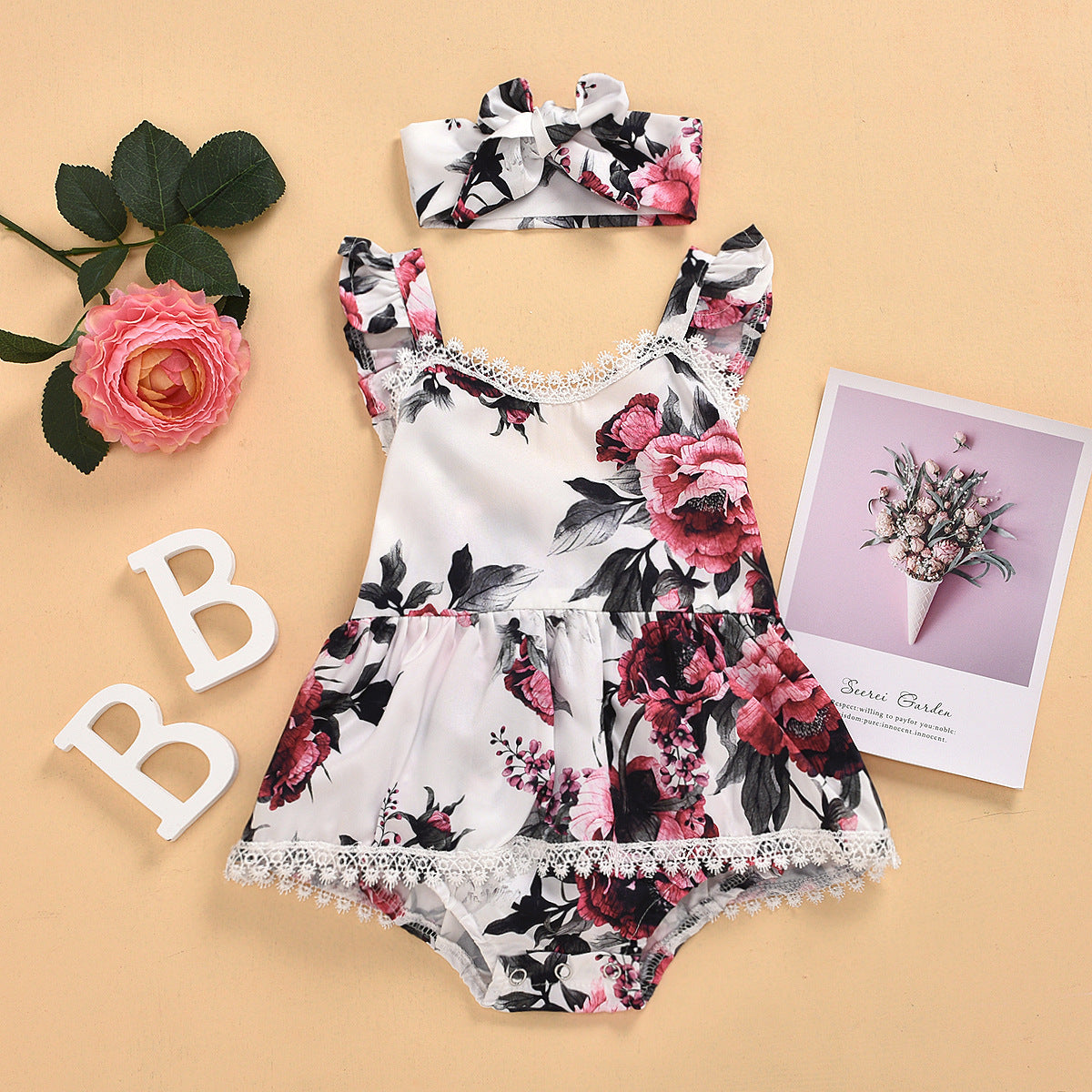Baby print jumpsuit PureLittleBloom.Co