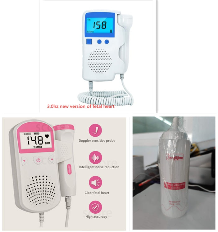 Fetal Heart Rate Monitor Home Pregnancy Baby Fetal Sound Heart Rate Detector PureLittleBloom.Co