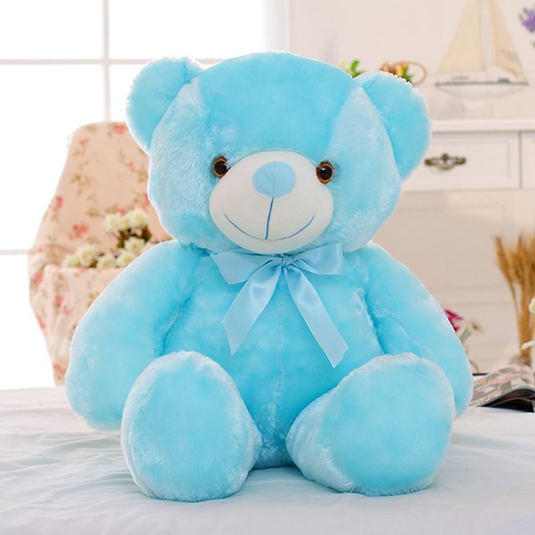 Creative Light Up LED Teddy Bear Stuffed Animals Plush Toy Colorful Glowing Christmas Gift For Kids Pillow PureLittleBloom.Co