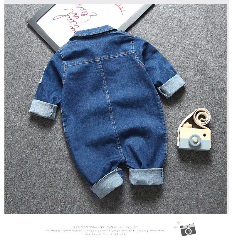 Baby denim jumpsuit PureLittleBloom.Co
