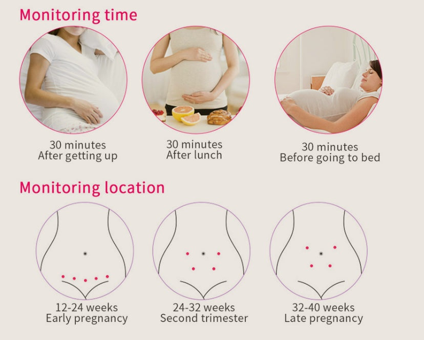Fetal Heart Rate Monitor Home Pregnancy Baby Fetal Sound Heart Rate Detector PureLittleBloom.Co