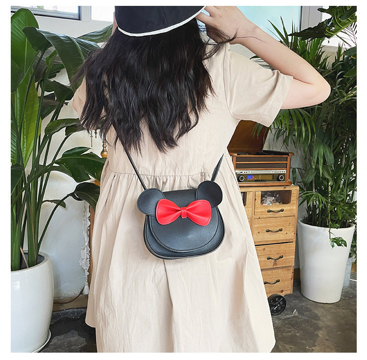 Cute And Adorable Bowknot Soft Girl Student Children's Small Bag Pu Female PureLittleBloom.Co