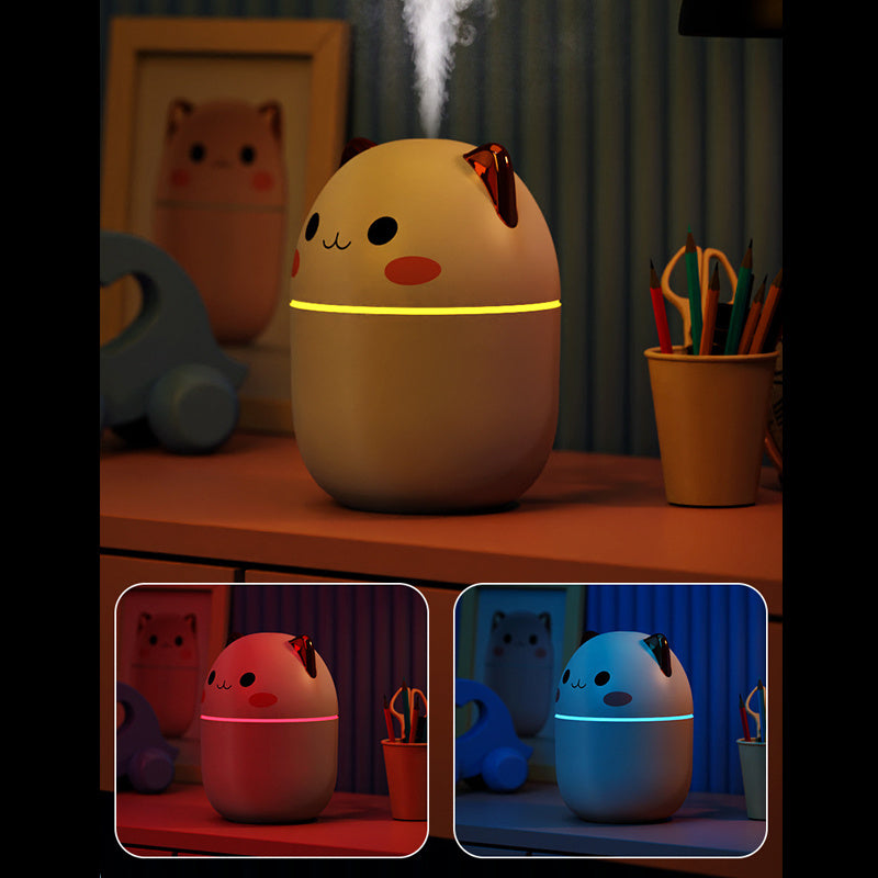 Air Humidifier Cute Cat Ultra-Silent USB Office Household Bedroom Car Aromatherapy Air Purifier With Led Cool Mist Spray PureLittleBloom.Co