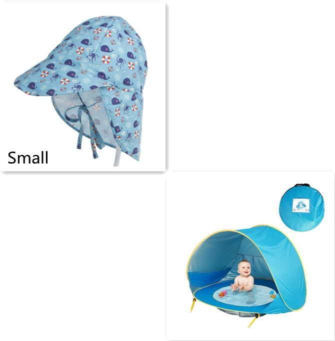 Baby Beach Tent Kids Outdoor Camping Easy Fold Up Waterproof Up Sun Awning Tent UV-protecting PureLittleBloom.Co