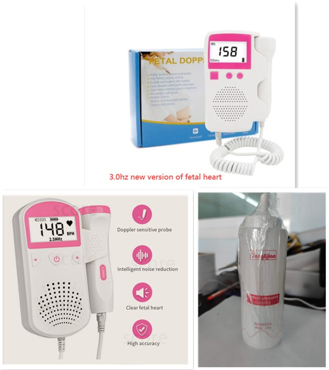 Fetal Heart Rate Monitor Home Pregnancy Baby Fetal Sound Heart Rate Detector PureLittleBloom.Co