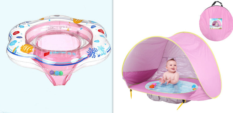 Baby Beach Tent Kids Outdoor Camping Easy Fold Up Waterproof Up Sun Awning Tent UV-protecting PureLittleBloom.Co
