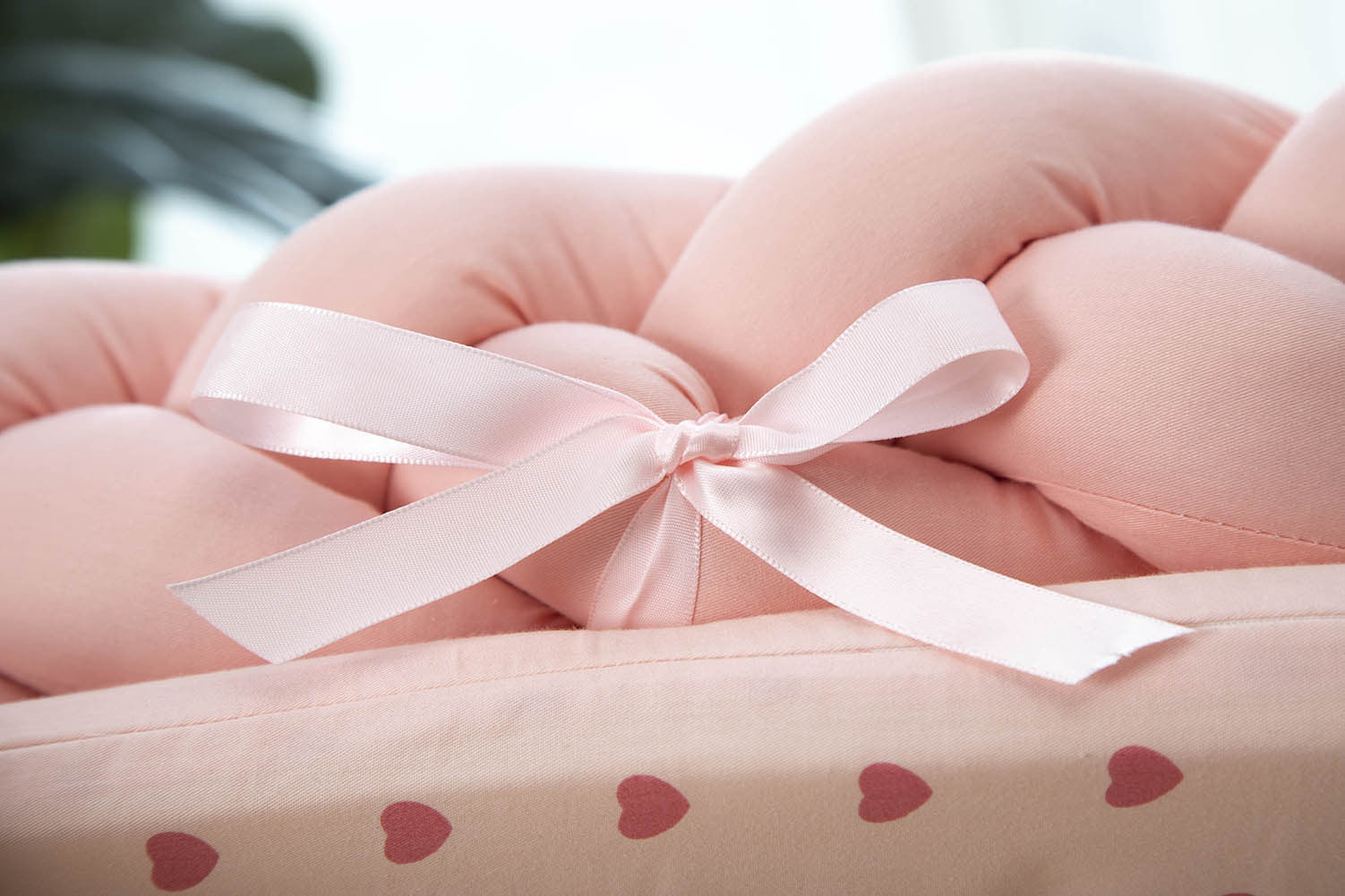 Cotton Woven Folding Portable Crib Is Removable And Washable PureLittleBloom.Co