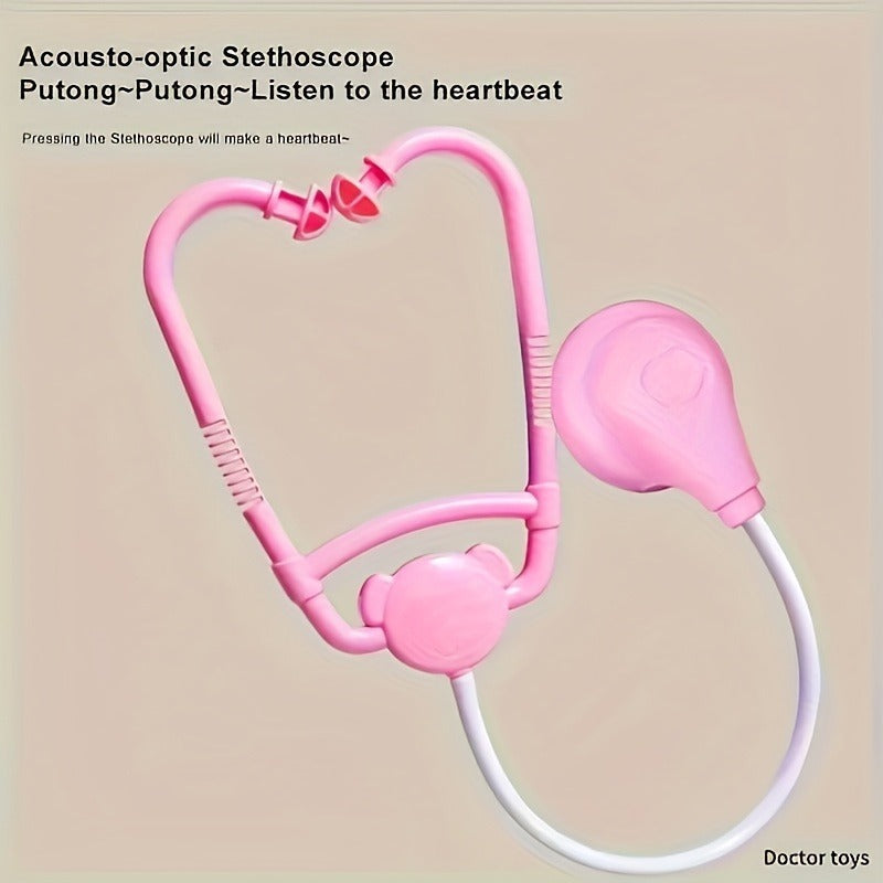 46PCS Kids Doctor Play Set Pretend Medical Kit With Stethoscope Syringe Dental Tools Nurse Accessories For Boys And Girls PureLittleBloom.Co