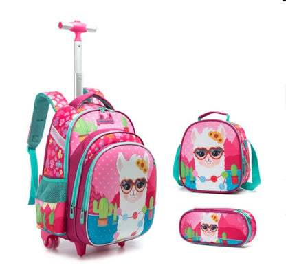 Three-piece Trolley Bag For Primary School Students PureLittleBloom.Co