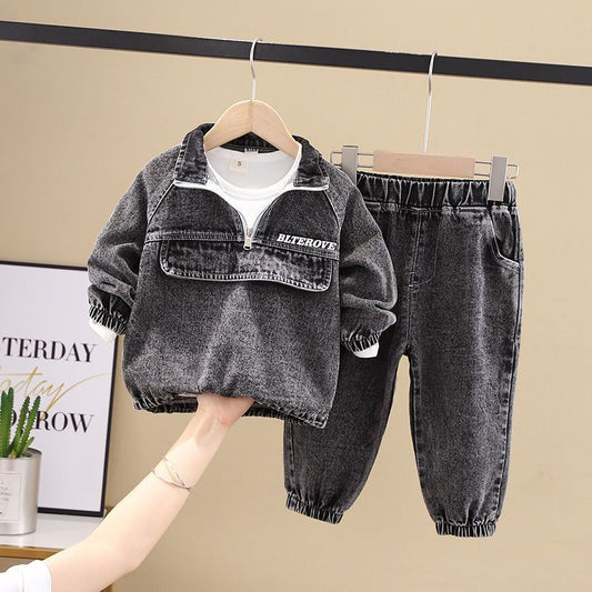 Boys Spring Clothing New Clothes Fashionable Handsome Children's Clothing PureLittleBloom.Co
