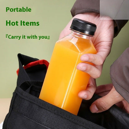 Disposable 38-mouth Square Plastic Clear With Cover Juice Bottle PureLittleBloom.Co