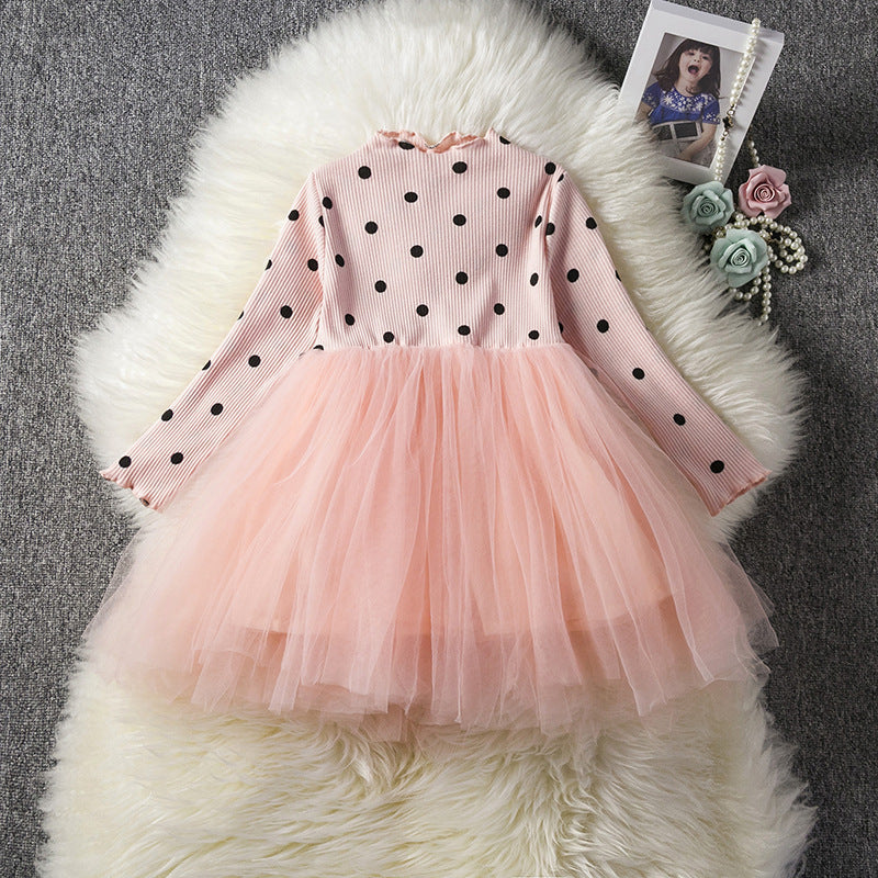 Baby Girls Spring Winter Long Sleeve Tutu Lace Dresses Infantil Newborn 1st Birthday Party Clothes Christening Gown Casual Wear PureLittleBloom.Co