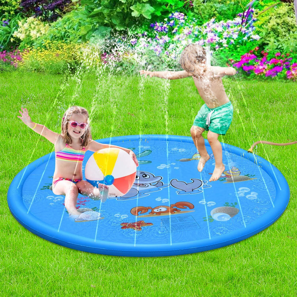 Durable Children's Water Spray Pool Mat Splash Sprinkle Play Pad Mat PureLittleBloom.Co
