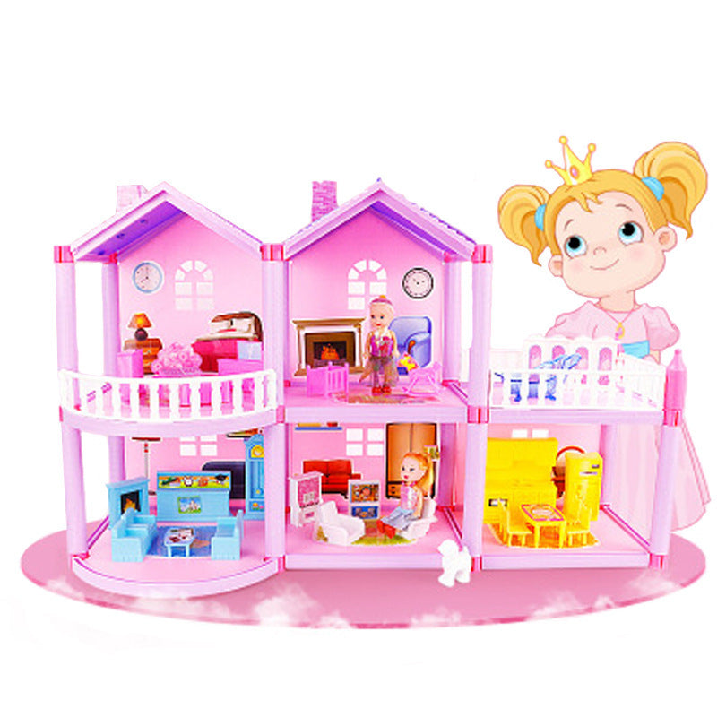 House Doll House Villa DIY Assembled House PureLittleBloom.Co