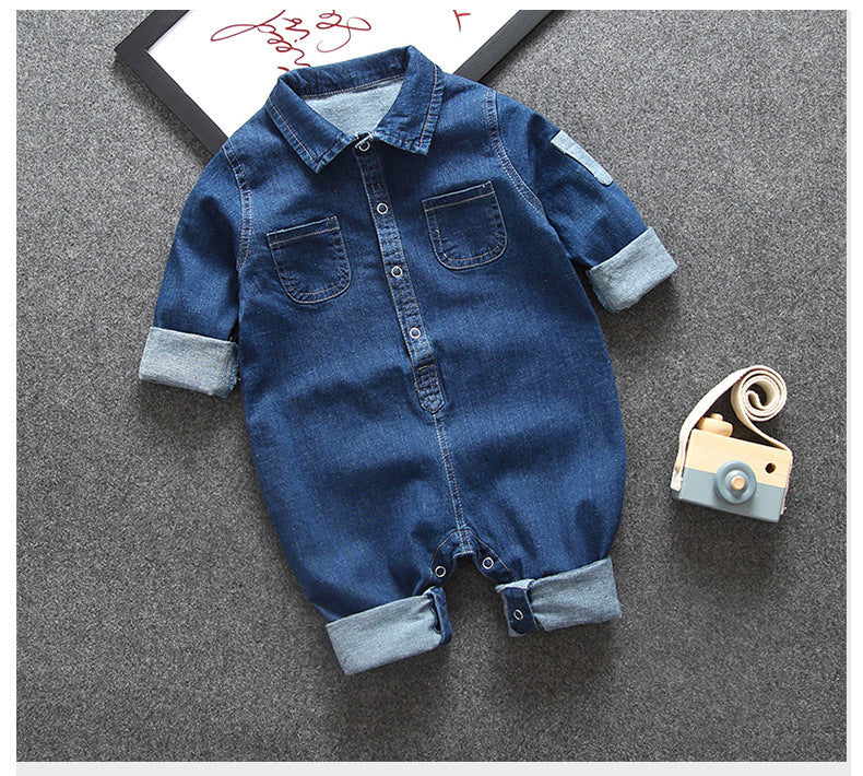 Baby denim jumpsuit PureLittleBloom.Co