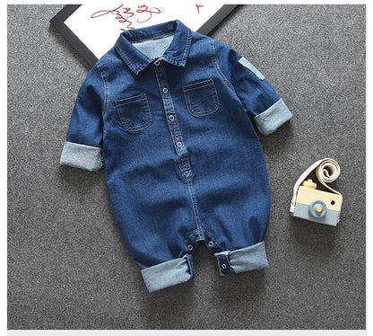 Baby denim jumpsuit PureLittleBloom.Co
