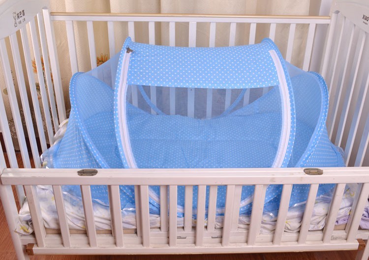 Foldable  Baby Bed Net With Pillow Net 2pieces Set PureLittleBloom.Co