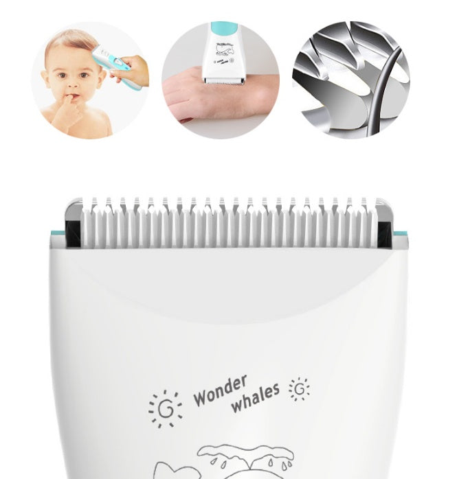 Baby Electric Hair Clipper USB Rechargeable Waterproof Hair Trimmer PureLittleBloom.Co