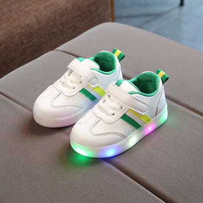 Kimmy White LED Sneakers Shoes PureLittleBloom.Co