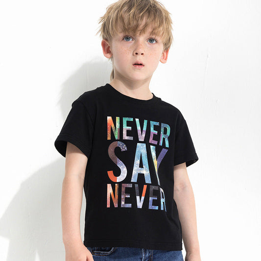 Children's letter print T-shirt PureLittleBloom.Co