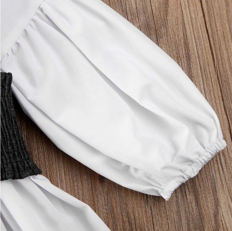 Kids Baby Irls Clothes White A-Line Shirt Dress For Irl PureLittleBloom.Co