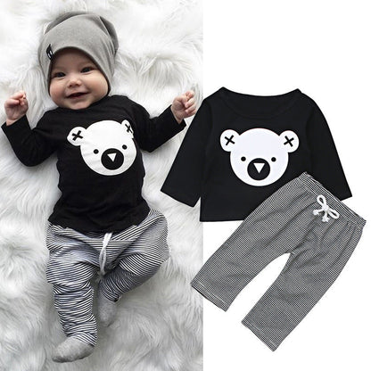 Koala Top Striped Pants Two Piece Kids PureLittleBloom.Co
