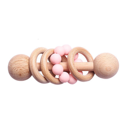 Beech rattle baby teeth toy PureLittleBloom.Co