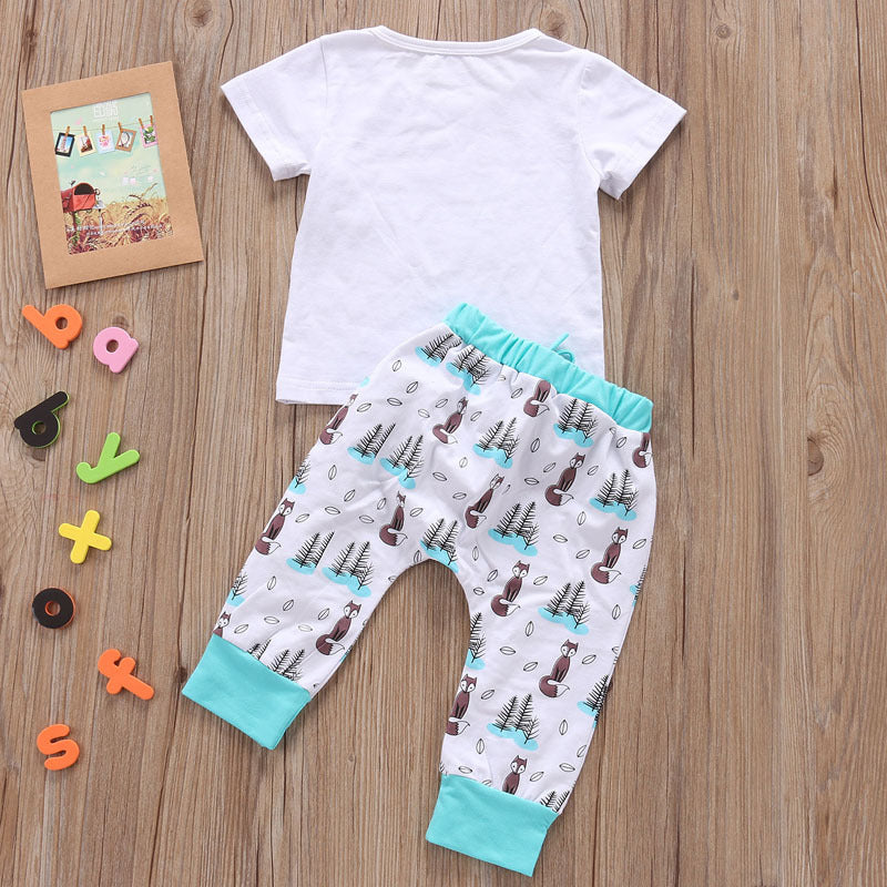 Newborn Baby Clothes Set T-shirt Tops Pants Little Boys and Girls Outfits PureLittleBloom.Co