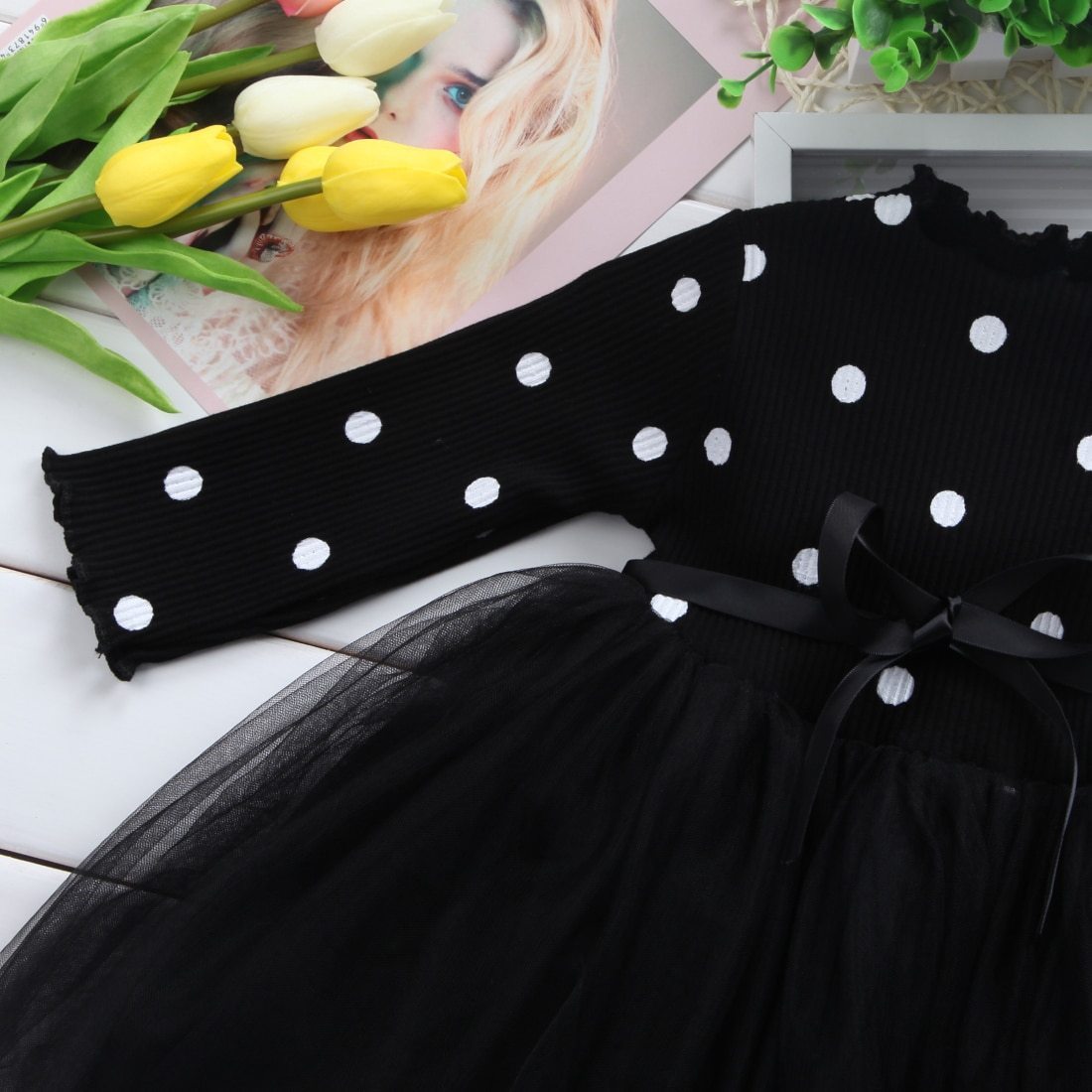 Baby Girls Spring Winter Long Sleeve Tutu Lace Dresses Infantil Newborn 1st Birthday Party Clothes Christening Gown Casual Wear PureLittleBloom.Co