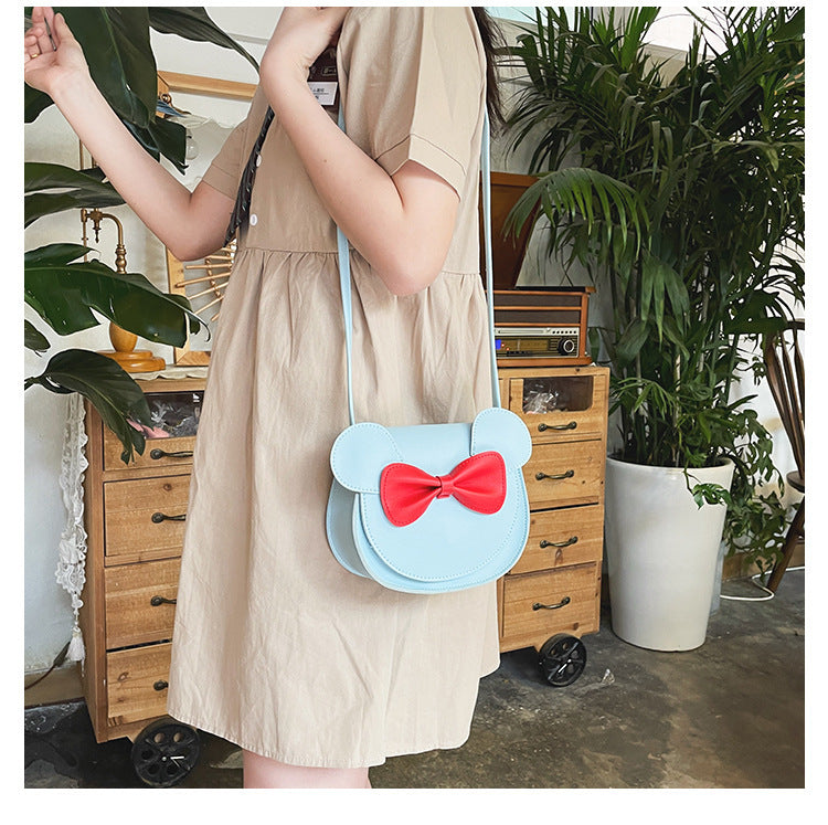 Cute And Adorable Bowknot Soft Girl Student Children's Small Bag Pu Female PureLittleBloom.Co
