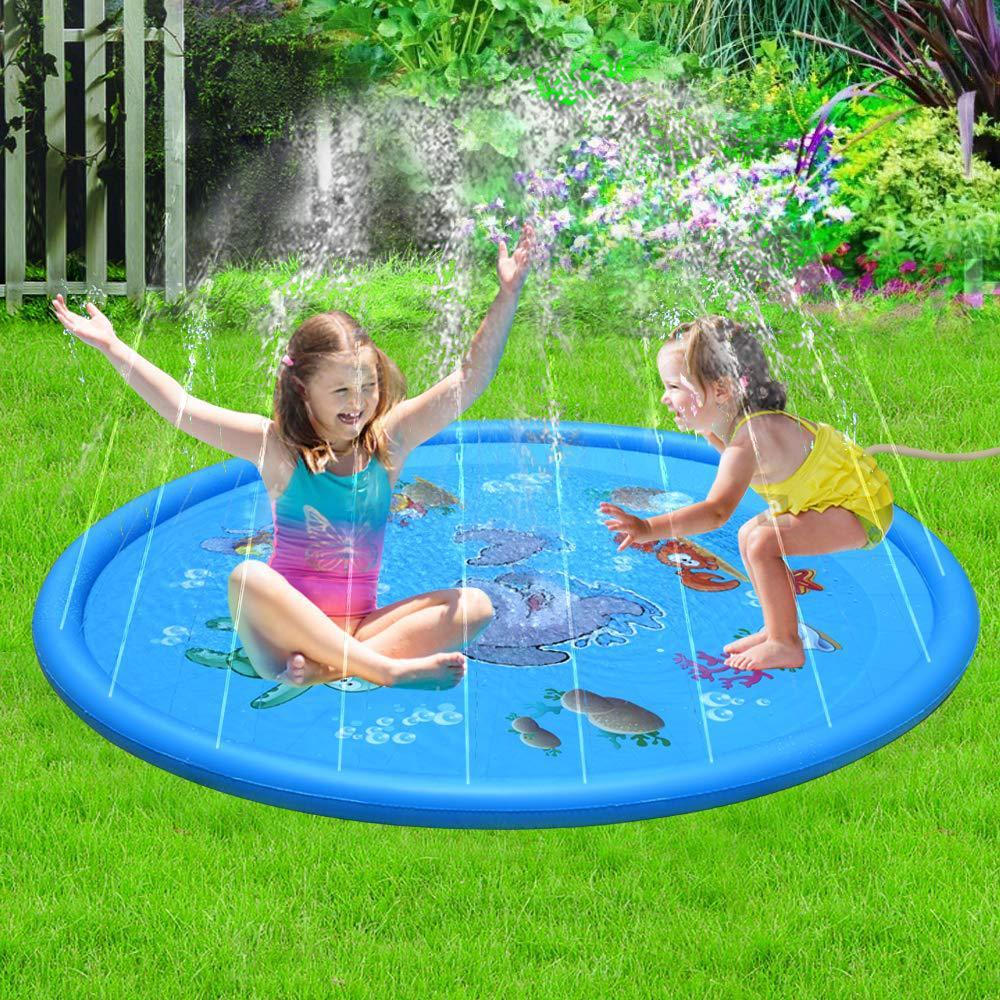 Durable Children's Water Spray Pool Mat Splash Sprinkle Play Pad Mat PureLittleBloom.Co