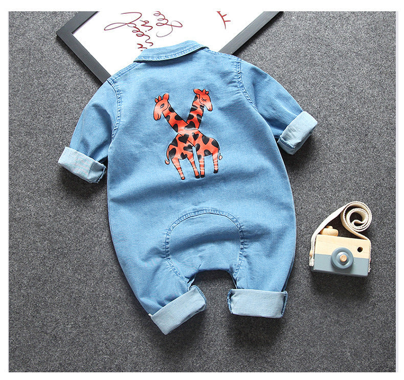Baby denim jumpsuit PureLittleBloom.Co