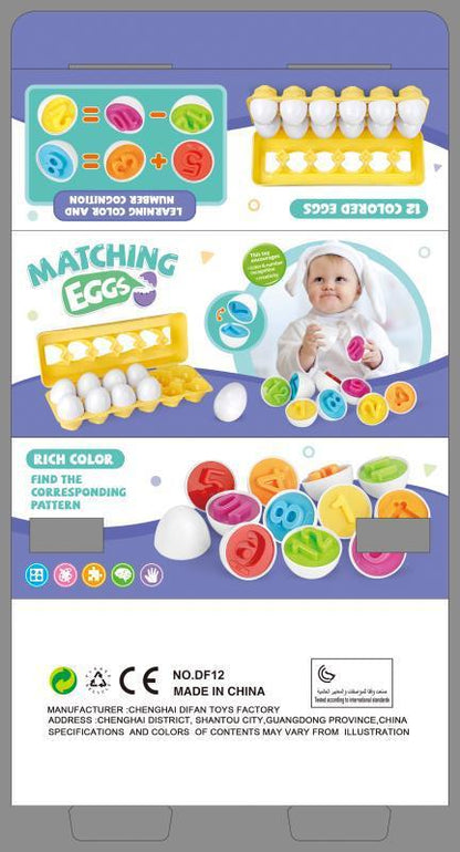 Baby Learning Educational Toy Smart Egg Toy Games Shape Matching Sorters Toys Montessori Eggs Toys For Kids Children PureLittleBloom.Co
