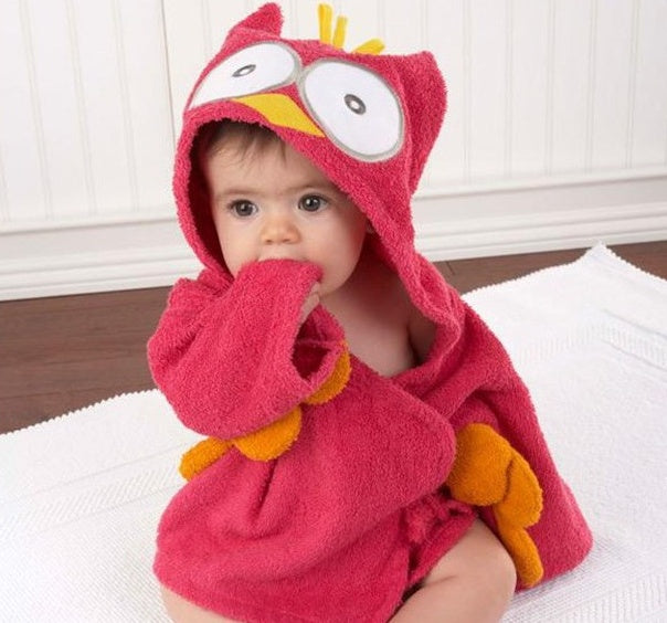 Cartoon Cute Animal Modeling Baby Bath Towels Baby Bathrobes Cotton Children's Bathrobes Baby Hooded PureLittleBloom.Co