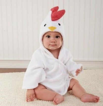 Cartoon Cute Animal Modeling Baby Bath Towels Baby Bathrobes Cotton Children's Bathrobes Baby Hooded PureLittleBloom.Co