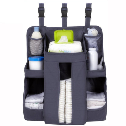 Baby Crib Bedside Storage Hanging Bag Diaper Storage Bag PureLittleBloom.Co