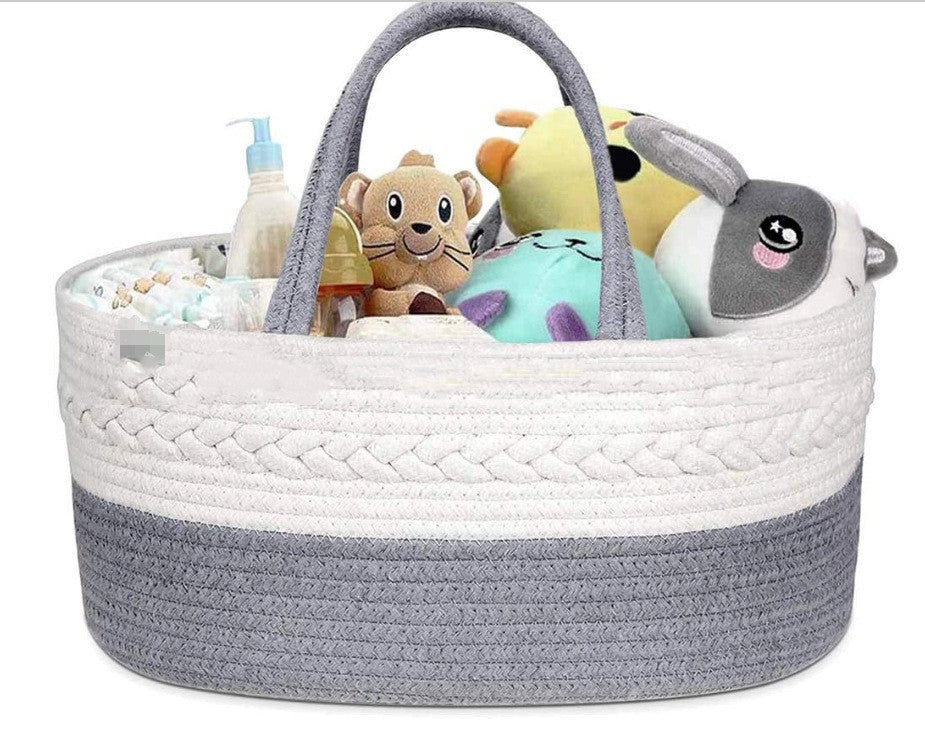 Cotton Woven Diaper Bag Diaper Bag Folding Mommy Bag PureLittleBloom.Co