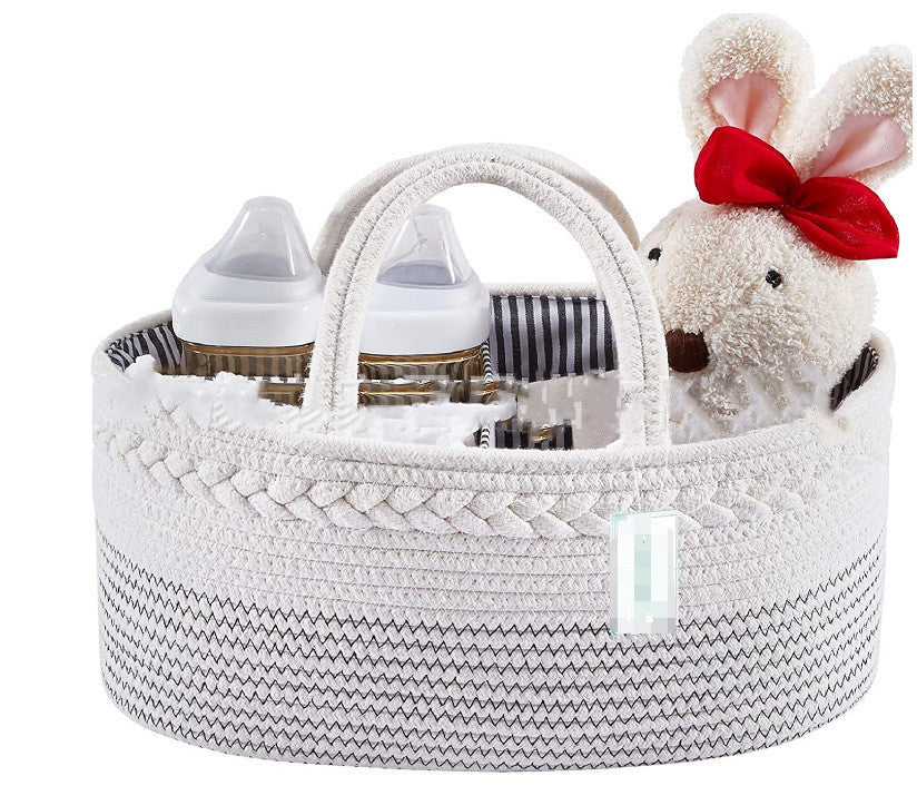 Cotton Woven Diaper Bag Diaper Bag Folding Mommy Bag PureLittleBloom.Co