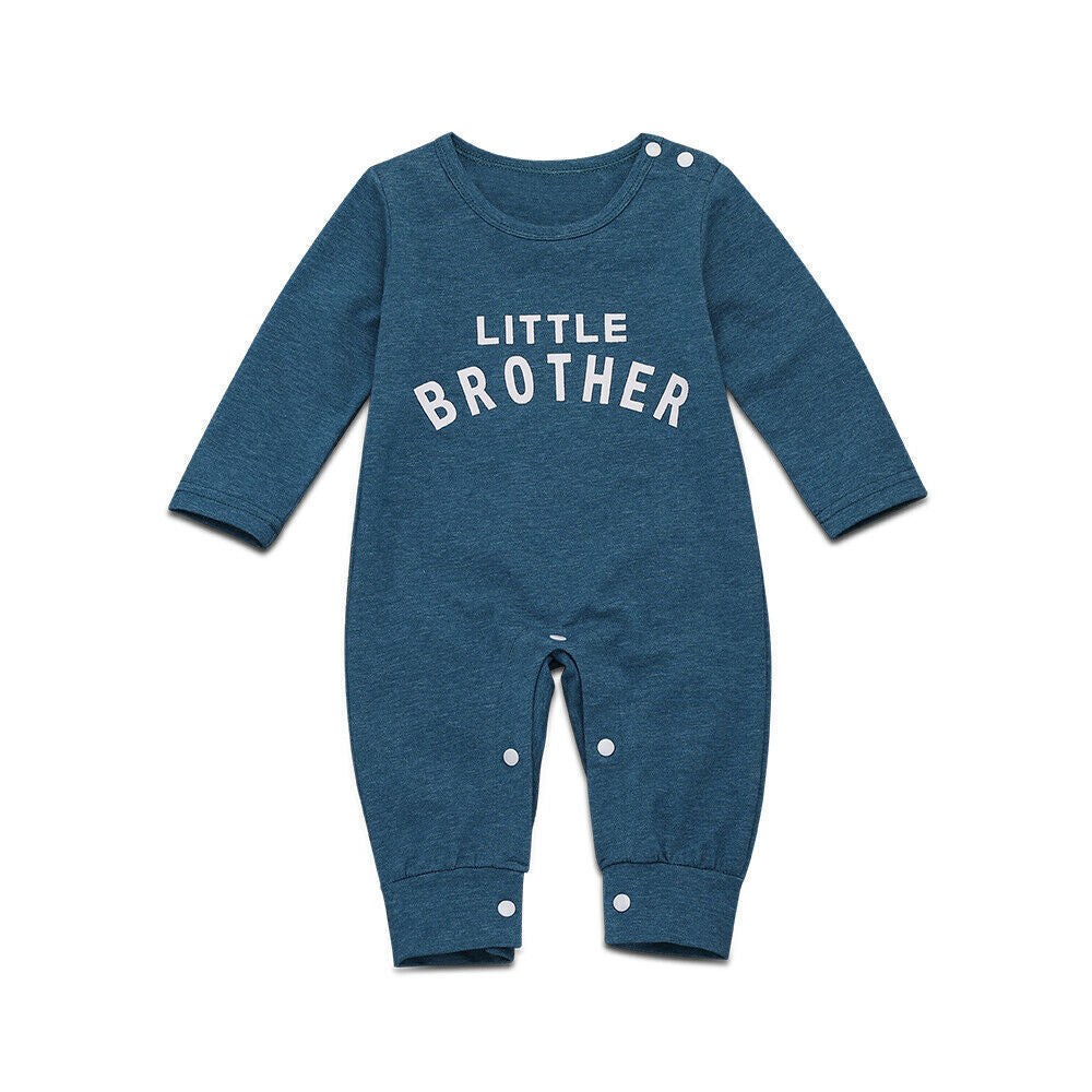 Male Alphabet Long Sleeved Romper Newborn Baby Jumpsuit Female Baby Casual Romper PureLittleBloom.Co