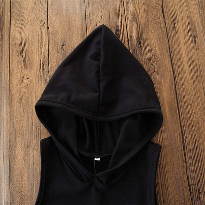 2PCS Toddler Kids Baby Boy Sleeveless Hooded Clothes T-shirt Tops Camo Pants Outfits PureLittleBloom.Co