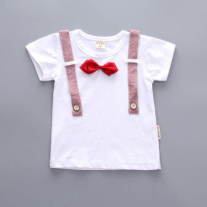 Baby Boy Summer Short Sleeve Suit Boy Shorts PureLittleBloom.Co