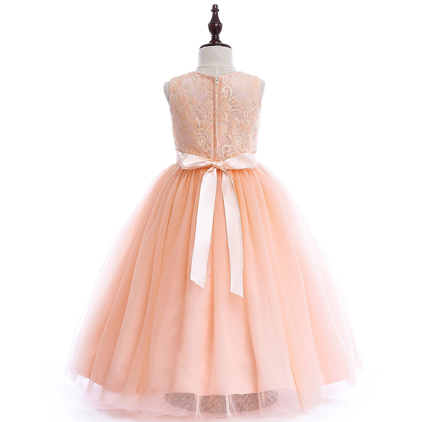 Big Kids Wedding Dress Girls Pettiskirt Lace Dress Costumes PureLittleBloom.Co